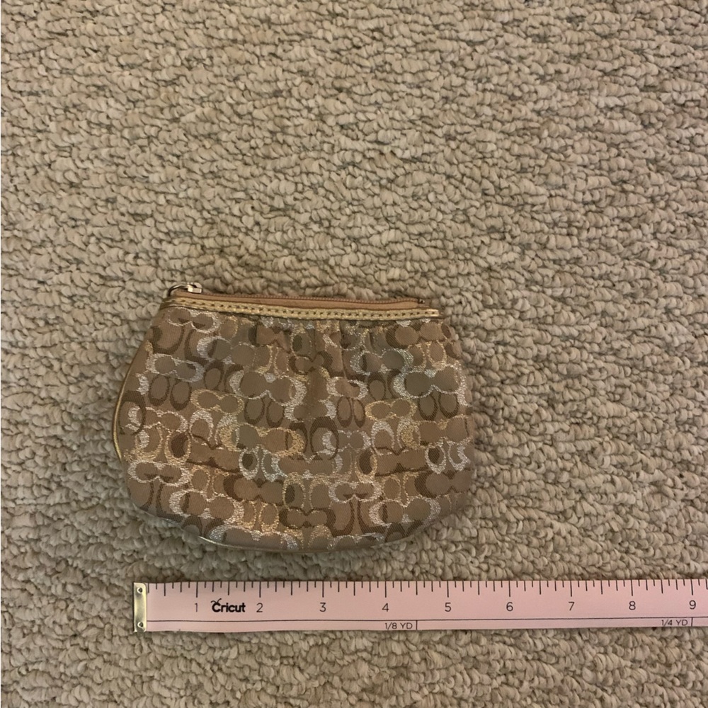 Coach logo coin purse
